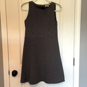 LOFT Black A-Line Halter Mini Dress